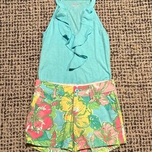 Lilly Pulitzer Light Blue Cotton Top